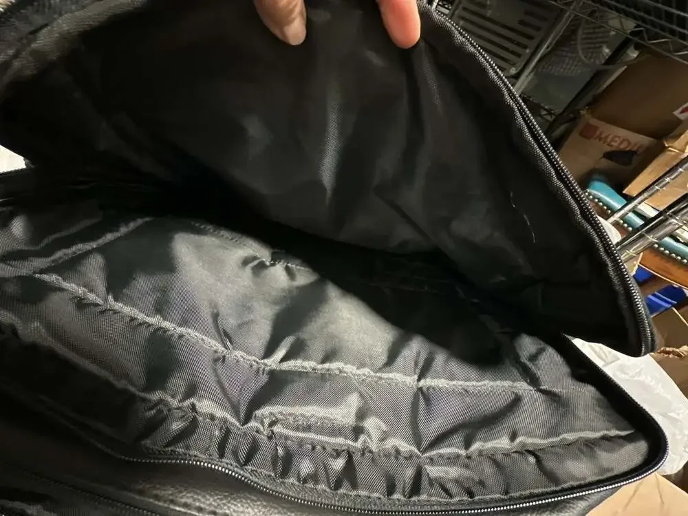 Genuine Leather Multi-Pocket Concealment Briefcase